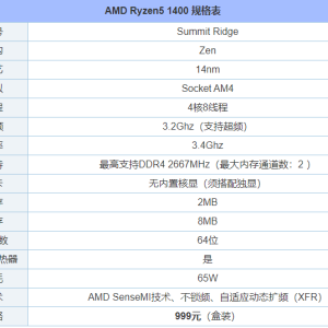 AMD锐龙Ryzen5 1400配什么主板好？R5-1400主板搭配技巧和参数详解 ...